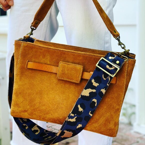 Parker Thatch Jackie Bag Caramel Suede - No longer sold online - Picture 2 of 10